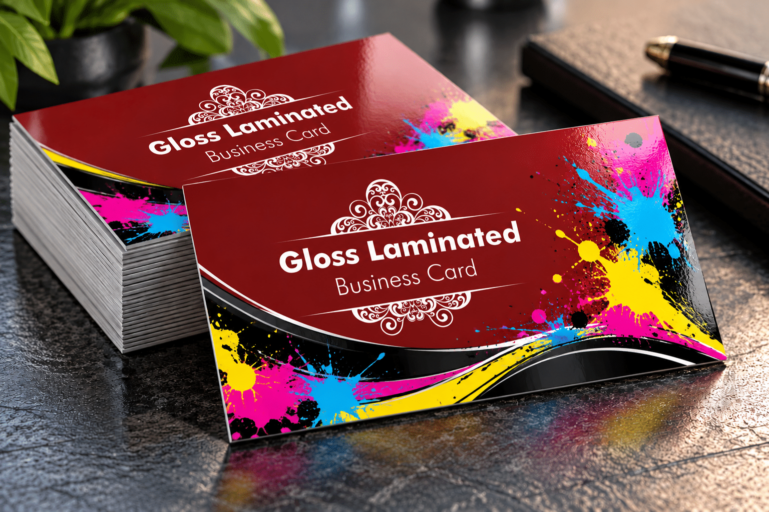 Gloss Laminaated Business Cards 450gsm Single Sided