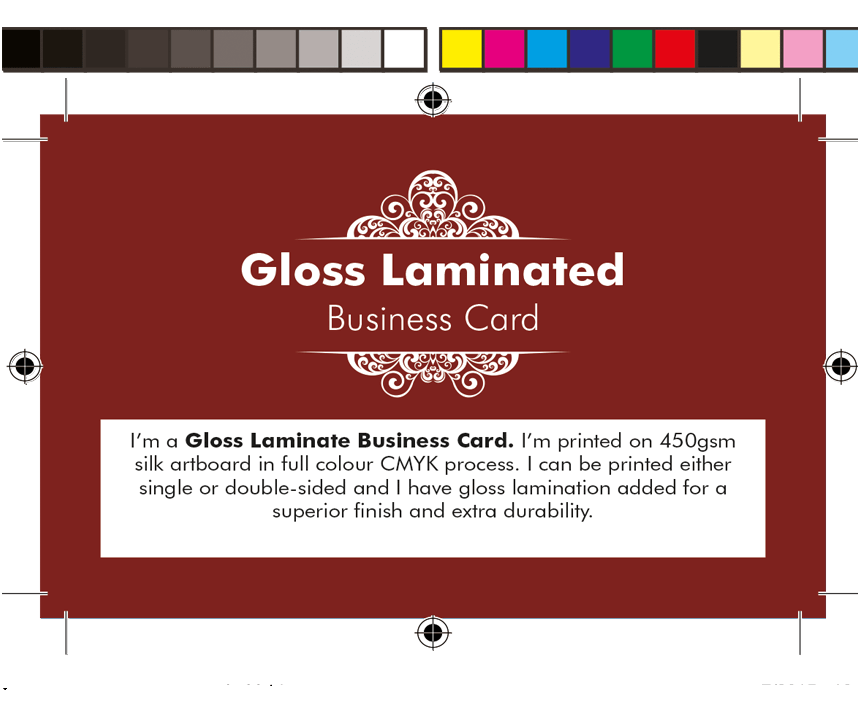 Gloss Laminaated Business Cards 450gsm Double Sided