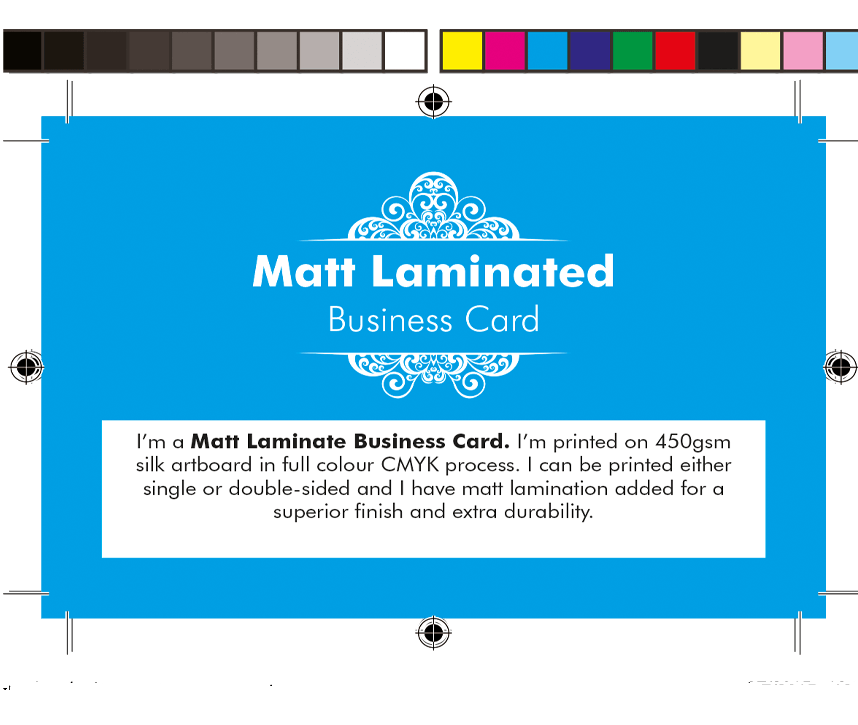 Matt Laminaated Business Cards 450gsm Double Sided From £24- £47